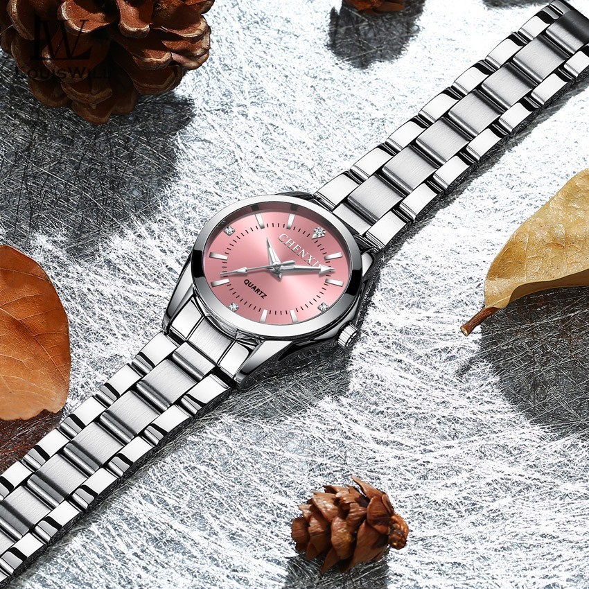 LouisWill Fashion Women Watch - Rose Pink