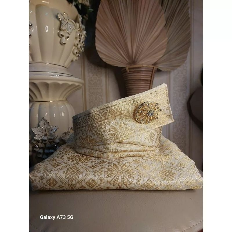 Must Purpose (Child) Tanjak SET & SONGKET Sarong Children Aged 1-10 Years (Not Including BROS) Write Message - Image 4