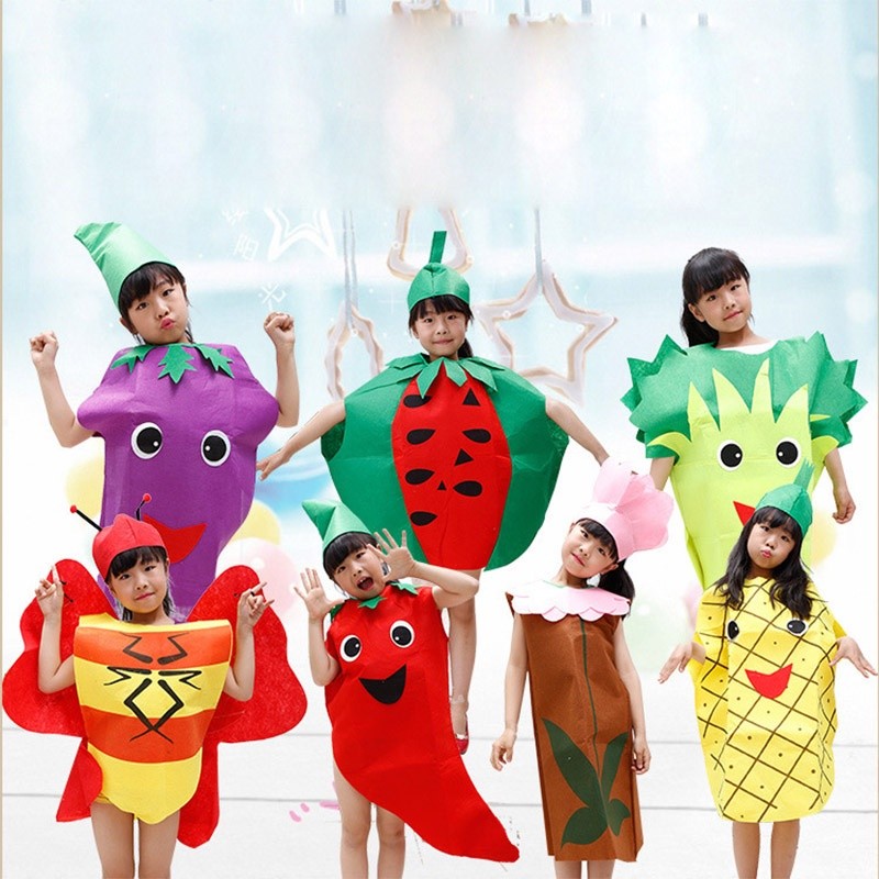 Purpose Must Kids Fruit Vegetable Costume Cosplay Halloween Christmas Animal Dress Up Costumes