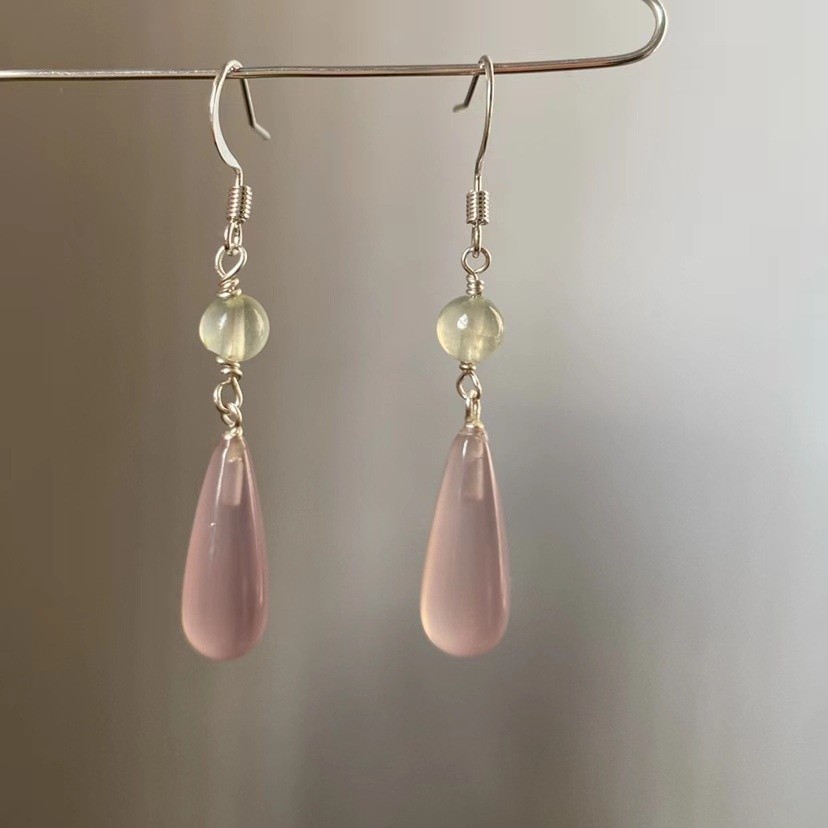 Reliable Premium Luxury Women's Imitation Jade Water Drops Earrings Chinese Style Elegant Gift Girlfriend Transparent... - Image 2