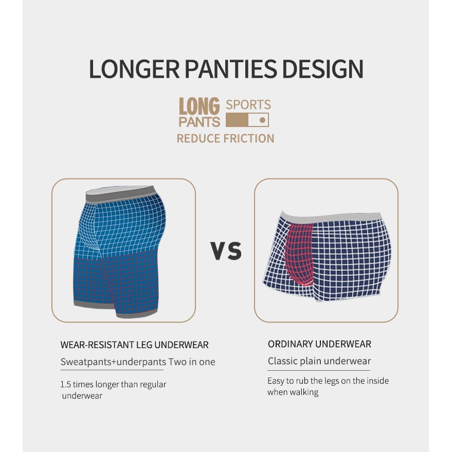 Must Purpose Ice Silk Mesh Sports Underwear Men's Wear-resistant Leg Running Five-point Quick-drying Crotch Have - Image 3