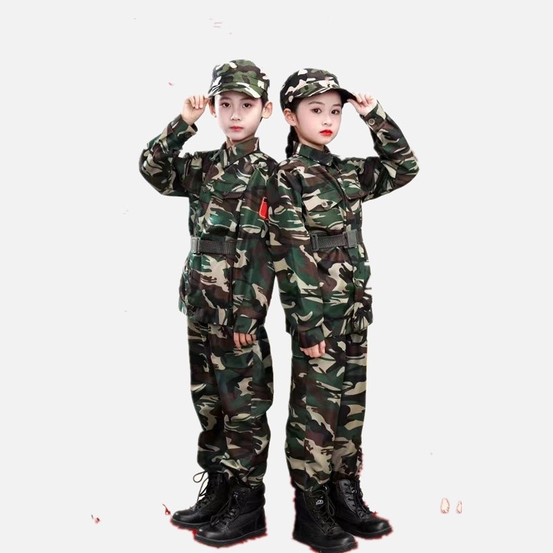 Purpose Reliable Ready Stock Children's Camouflage Suit / Middle School Students Primary Outdoor Summer Camp Physical... - Image 3