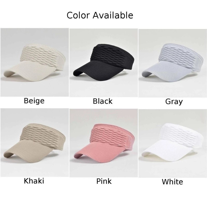 Premium Must Women Summer Anti-UV Hollow Breathable Empty Top Hat / Solid Color Long Brim Ponytail Baseball Cap/ Fash... - Image 5