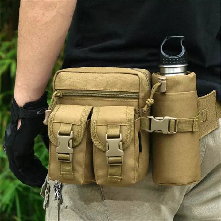 Portable Accessory Tactical Waist Bag Outdoor Fanny Pack Hip Belt Hiking Fishing Sling Chest Bags Sports Bottle Holde... - Image 3