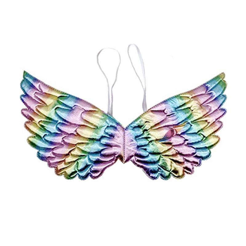 Durable Have Unicorn Costume Rainbow Wings Kids Girl Halloween Cosplay Wing Accessories Premium - Image 3