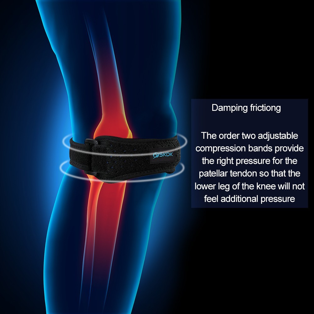 Premium Versatile 1pc Patella Band KneeCap Adjustable Silica Gel Knee Brace Breathable Pads Support Running Sports - Image 2