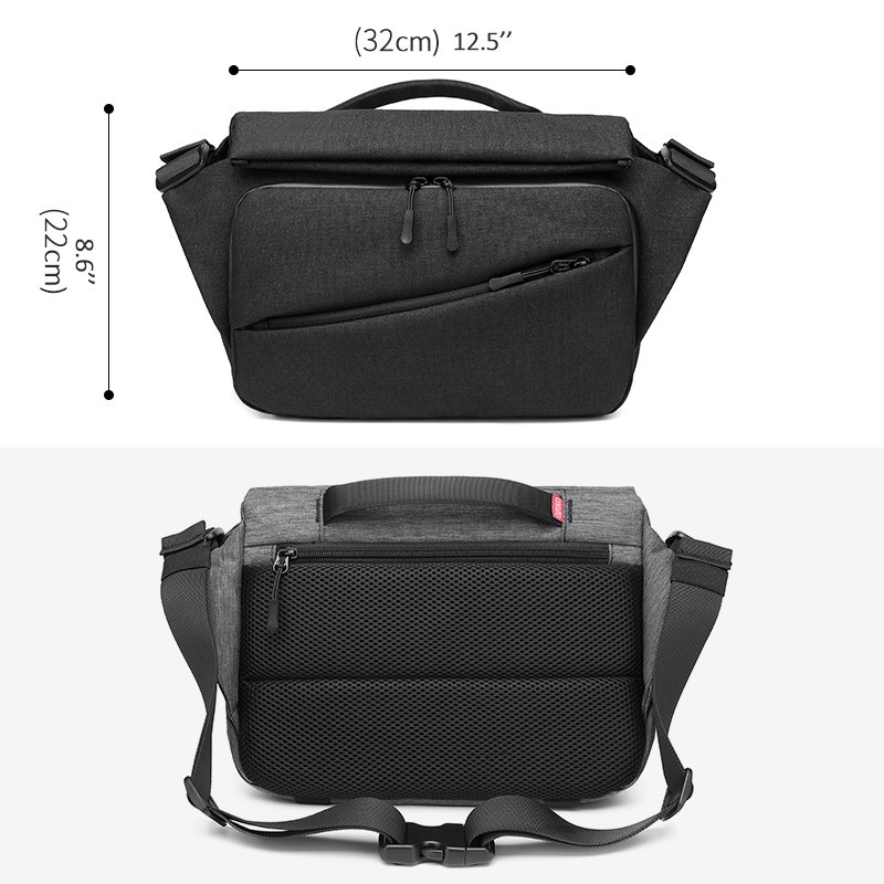 OZUKO Fashion Men Messenger Bag Waterproof Riding Shoulder Crossbody Bags USB Charging Travel Bag