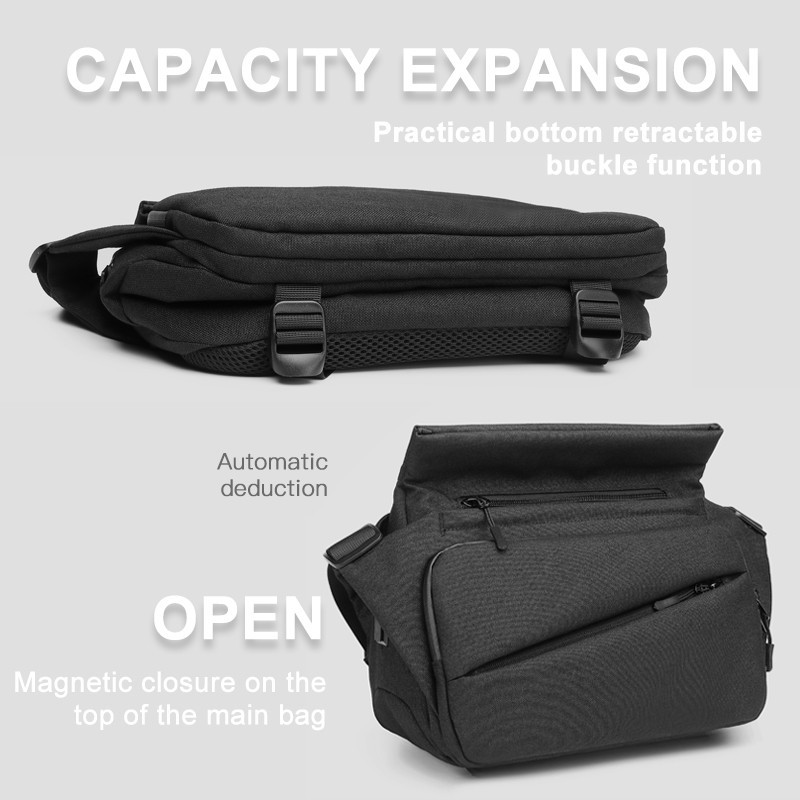 Casual Chic OZUKO Fashion Men Messenger Bag Waterproof Riding Shoulder Crossbody Bags USB Charging Travel Outdoor - Image 5