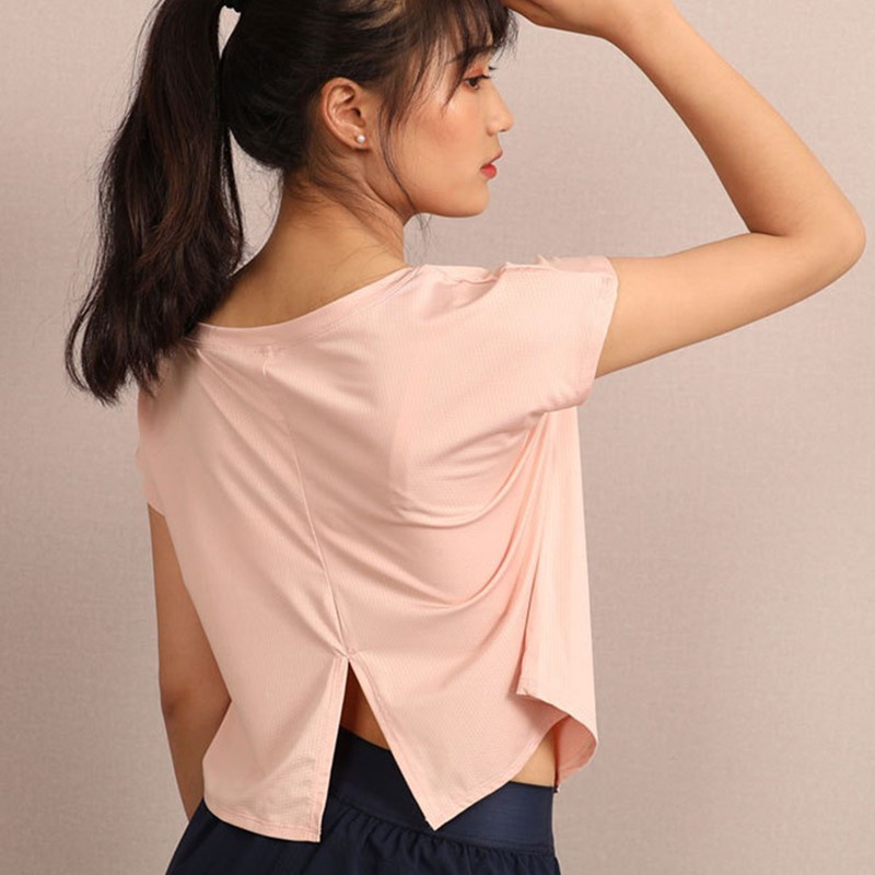 Versatile Purpose Women Yoga Shirts Short Sleeve t-shirt Sexy Back Workout Quick Dry Sports Running T Shirt Quality Have - Image 2