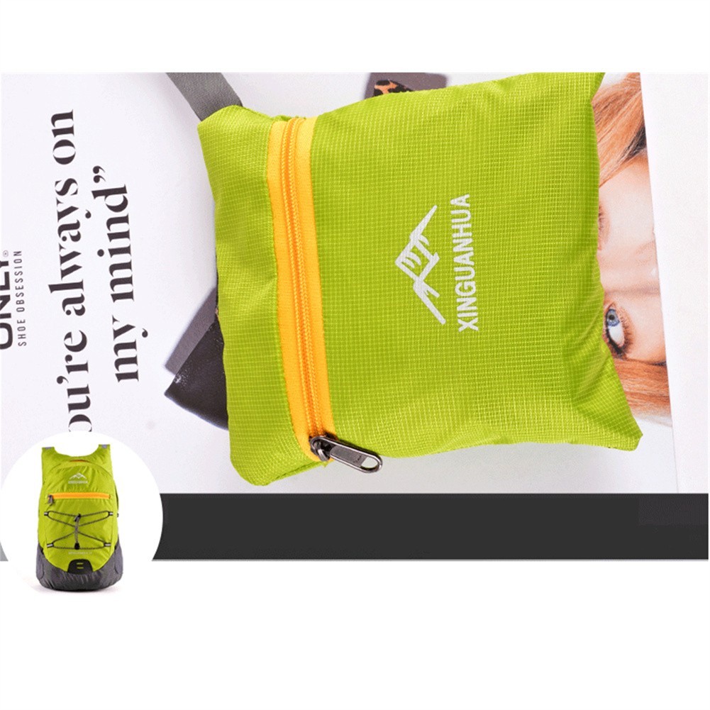 Casual Portable Ultralight Waterproof Nylon Backpack Shoulder Bag Hiking Travel Folding Outdoor Bags Multi Pockets La... - Image 3