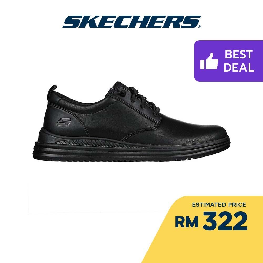 Skechers Men SKECHERS USA Proven Shoes - 204667-BBK Lelaki