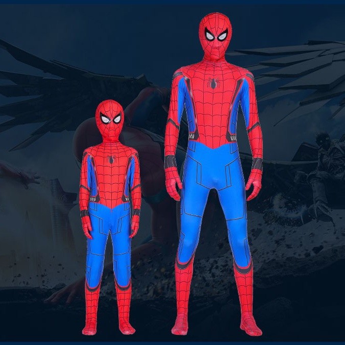 Quality Versatile SUGE Spiderman costume Halloween baju cina budak lelaki Christmas Cosplay Captain America Bodysuit ... - Image 5