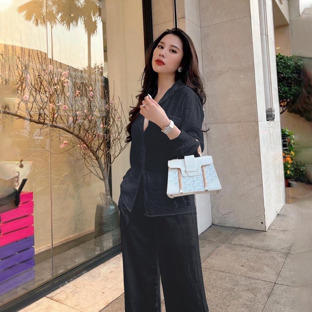 Versatile Multi Set of Viclux soft high quality linen pants women V04 Essential - Image 3