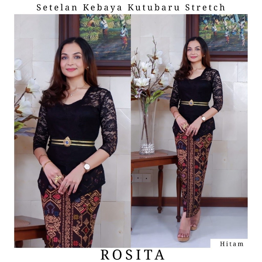 Versatile Essential Kebaya bali Tiedye 3/4 Multi - Image 5