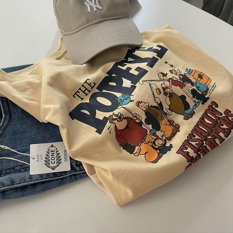 Multi Have Korean House Ready Stock MY 100% Cotton New T-Shirt Fashion Spot Ladies Summer Short Sleeve Clothes Ba Pur... - Image 5