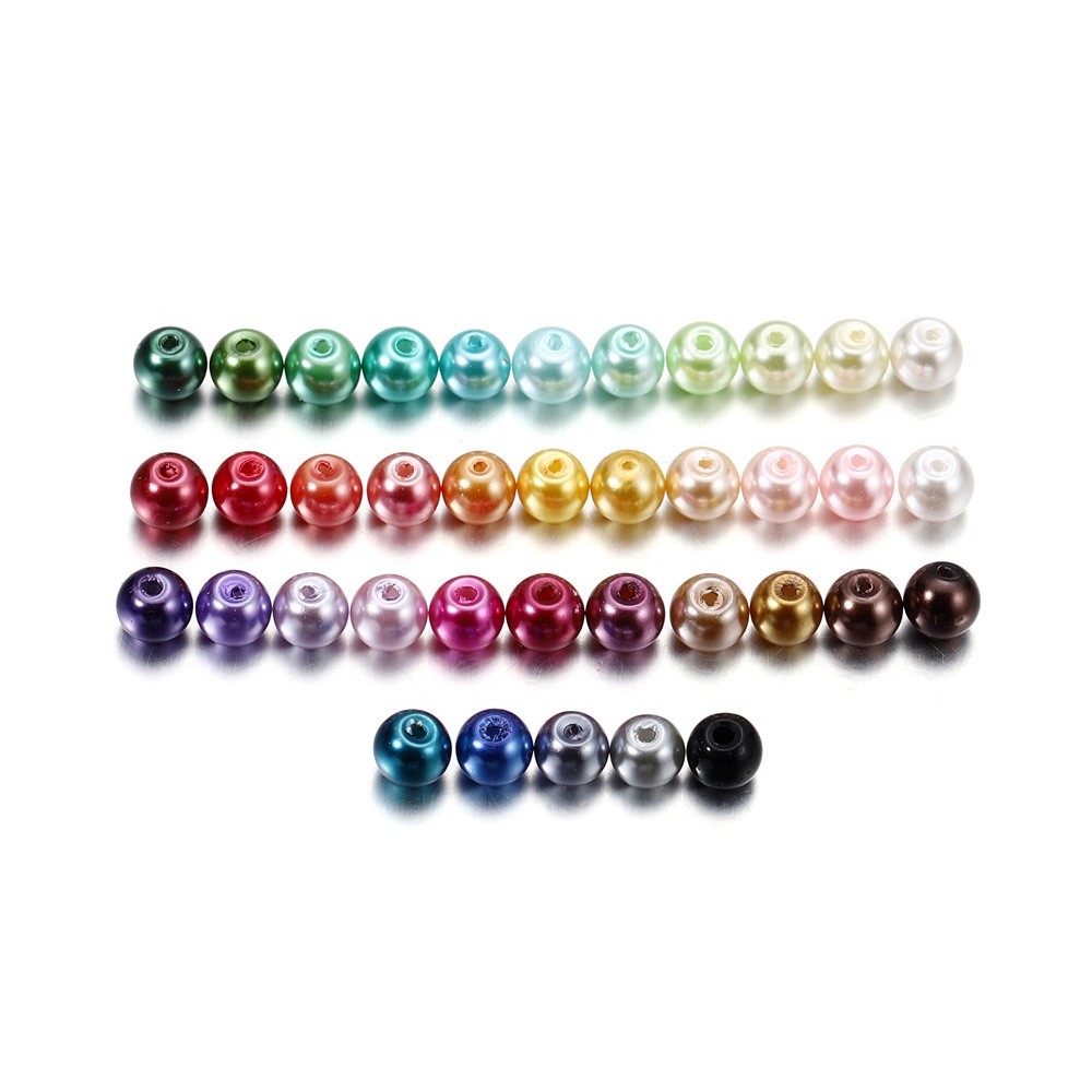 Multi Must St.kunkka 100pcs 4mm Glass Pearl Beads Manik Kaca hijab Mask Extender Versatile Quality - Image 4