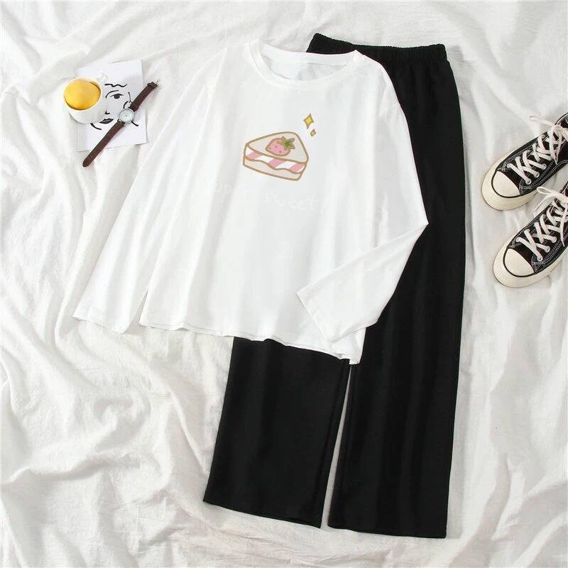 []. baju t shirt perempuan lengan panjang viral murah t shirt lengan panjang women Single/suit musim gugur fesyen pelaja