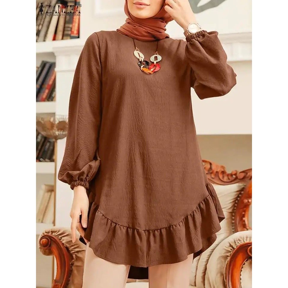 Durable Essential Tunic Plain BASIC Long Sleeve Latest Bottom REMPEL MODEL Reliable