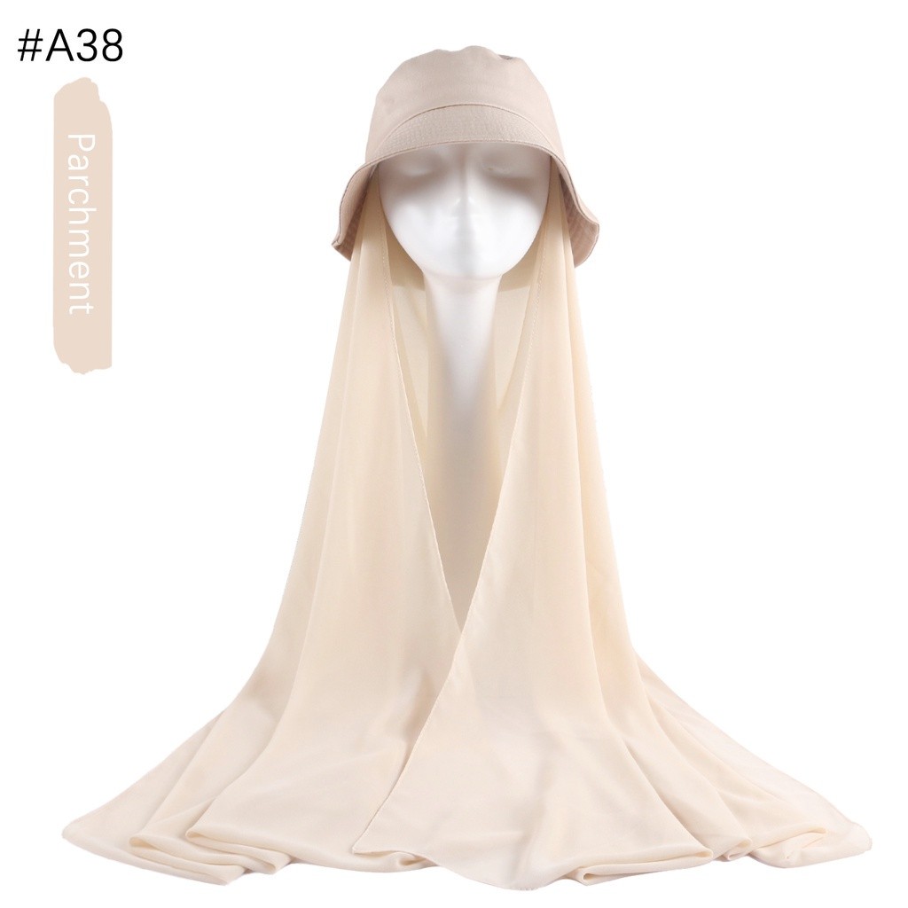 Purpose Have Chiffon Shawl Bucket Hat // Fisherman's - Image 3
