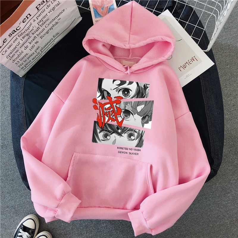 Premium Reliable Anime Demon Slayer Women Men Hoodie Unisex Harajuku Japanese Print Women's Hooded Couple Streetwear ... - Image 3