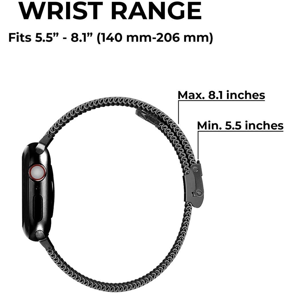 Style Accessory Slim Metal Strap Watch 8 7 6/SE/5/4/3/2/1 41mm 45mm 38mm 40mm Stainless Steel band iwatch series /SE/... - Image 2