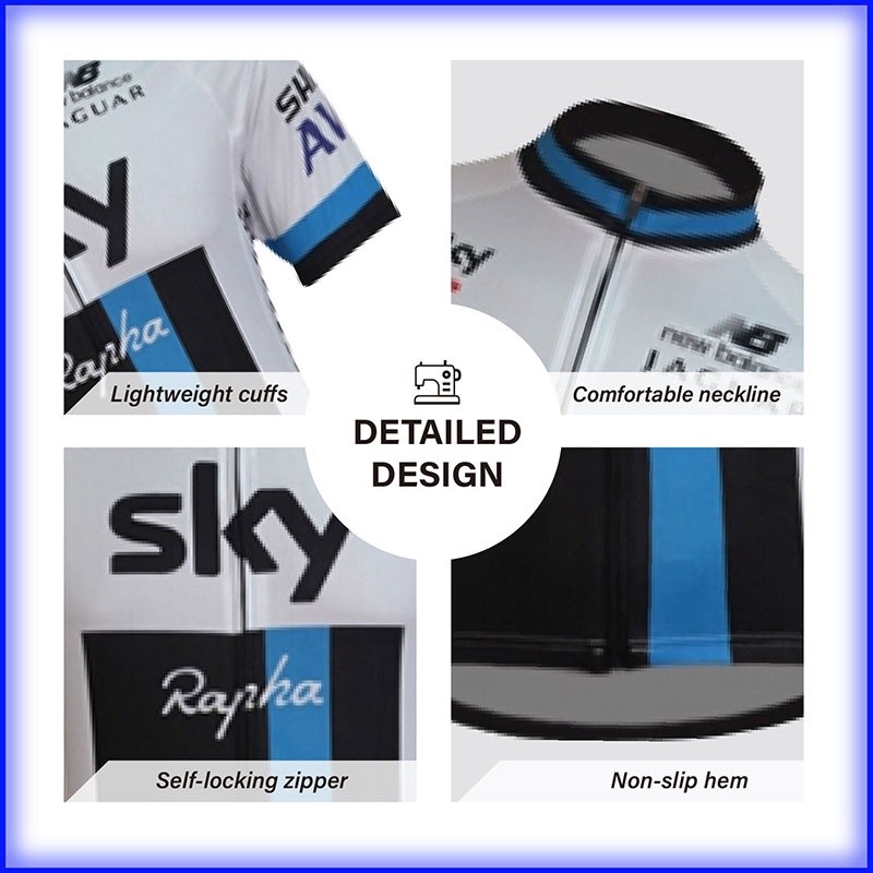 Purpose Versatile SKY New cycling jersey set road bike summer quick dry bicycle clothes men team short sleeve Tops Sa... - Image 4