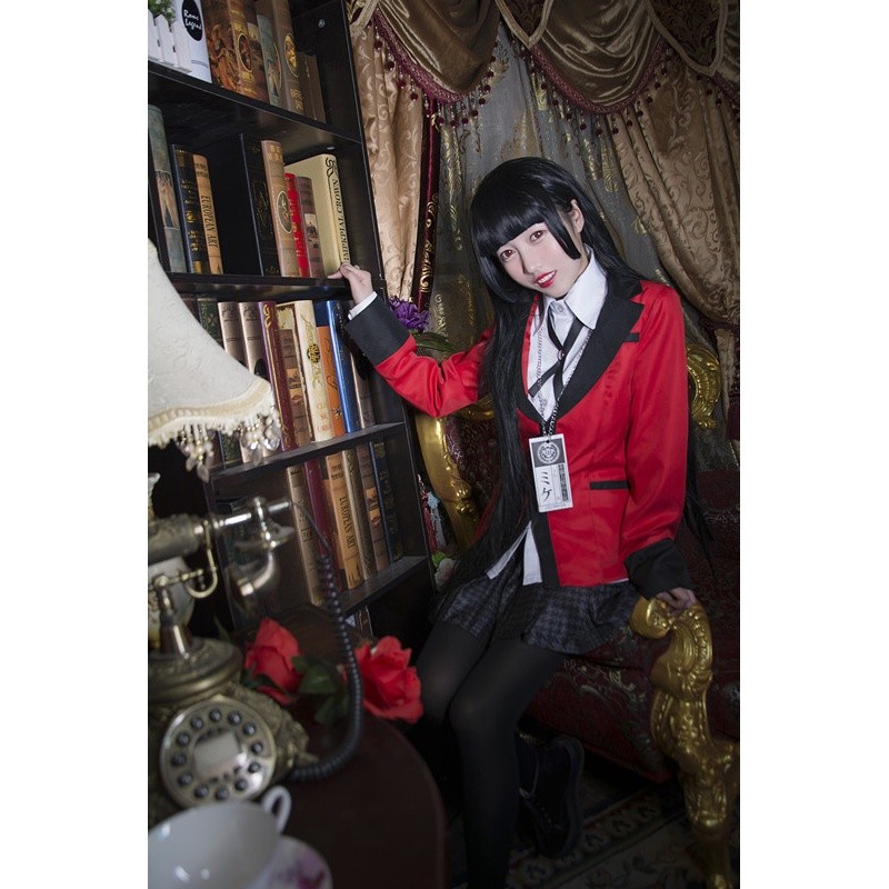 Multi Quality SHIP FAST!! full set Anime Kakegurui Cosplay Jabami Yumeko Costumes Japanese School Girls Uniform - Image 2