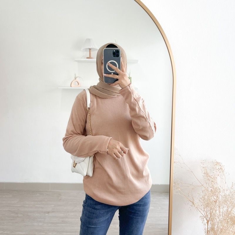 Reliable Purpose Needle Pull Out T-Shirt/Unisex Long Sleeve Rib T-Shirt | Kaos Cabut Jarum Plisket / Lengan Panjang U... - Image 5