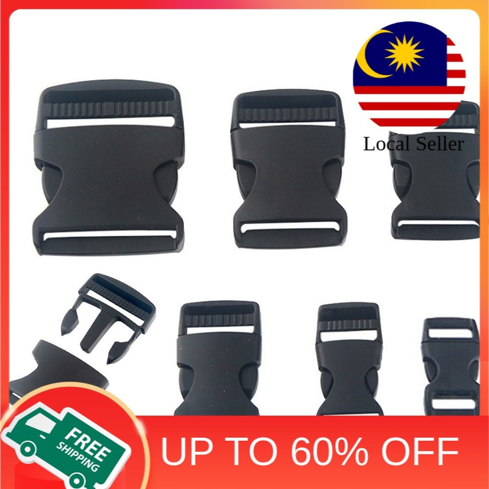 FALIFAP's Adaptable Black Plastic Buckles: Achieve the Ideal Fit, Adjustable from 10-50mm