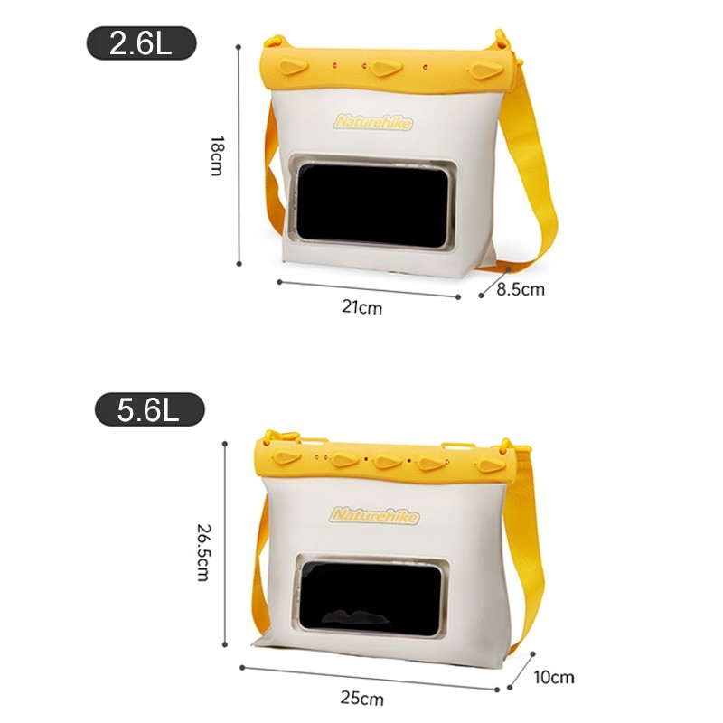 Portable Style Naturehike IPX8 Waterproof Crossbody Bag Transparent Outdoor Travel Swimming Mobile Phone Storage Larg... - Image 2