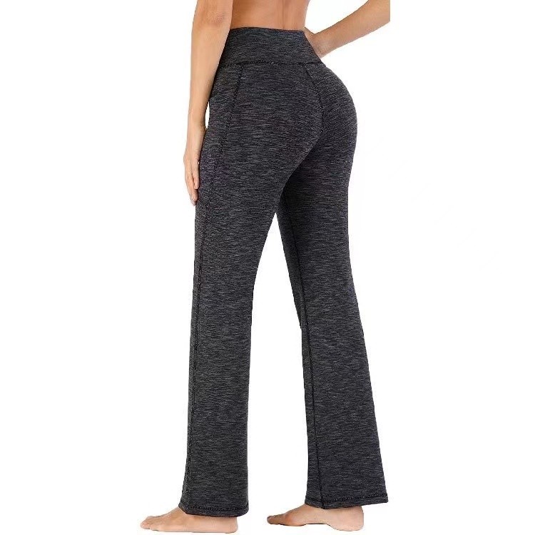 Durable Quality Women's high waist Yoga wide leg pants pocket dance fitness exercise Reliable - Image 2