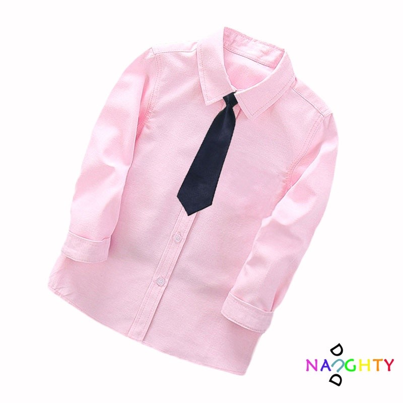 Have Purpose 2-11 Years Budak Lelaki Warna Baju Bertali Leher Lengan Panjang Boys Colorful Long-sleeved Bow Tie Shirt - Image 3