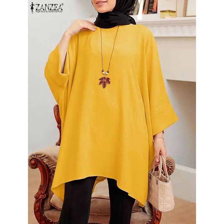 Durable Reliable Tunic Plain BASIC Sleeve 7/8 Latest Left-Right WAKA MODEL - Image 4