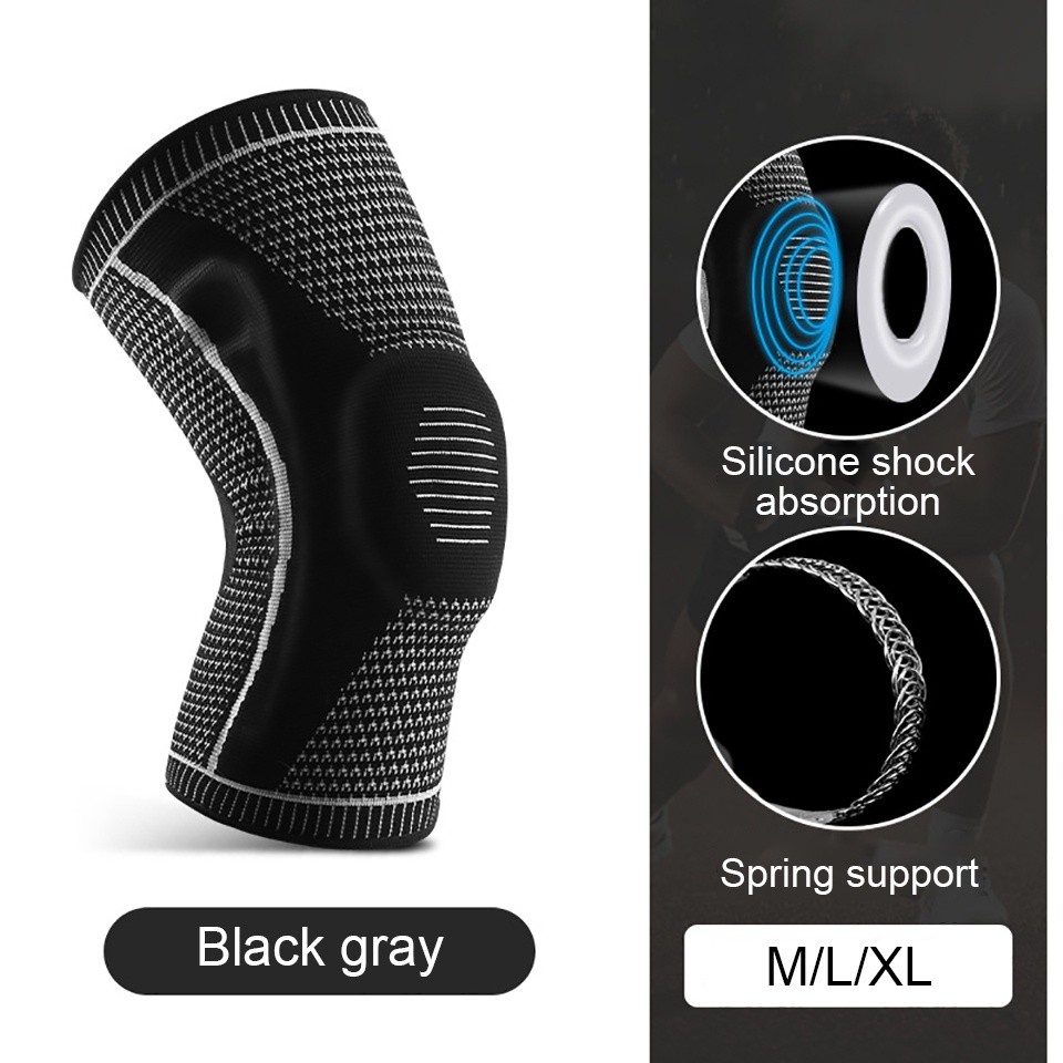 1PC Silicone Knee Brace Patella Medial Support Protector Knee Pads for Sports Leg Warmer Knee Support Guard Join