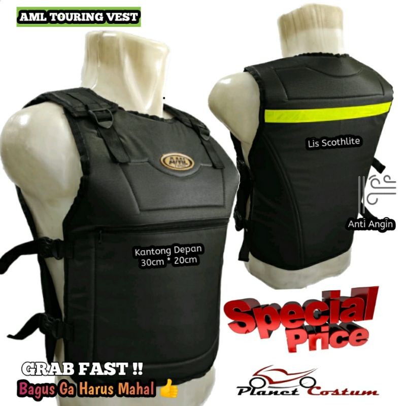 Quality Multi Windproof Motorcycle Vest turing touring adventure Back Chest Protector Reliable - Image 2