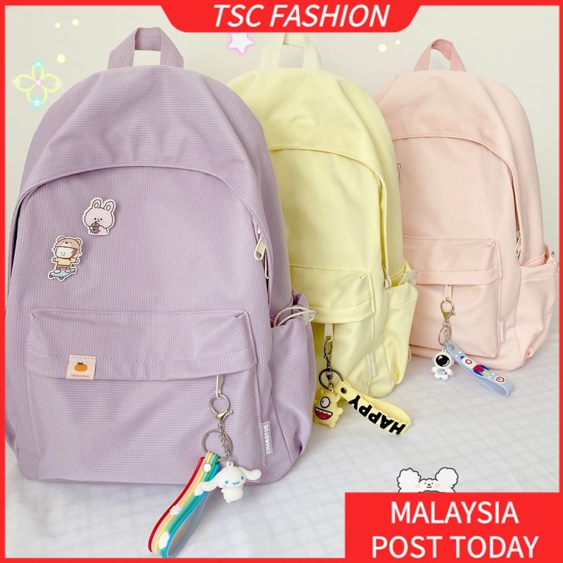 Accessory Fashion TSCfashion Japanese Ins Girl Schoolbag Female Korean Multi-color Cute Soft Backpack Student Trendy... - Image 4