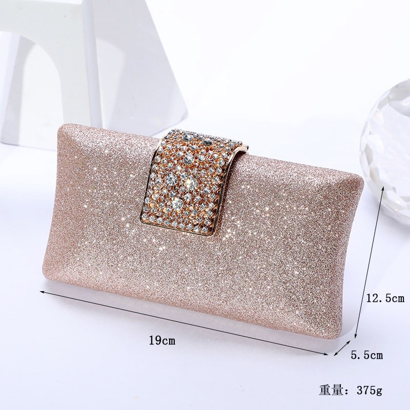 Trendy Outdoor Banquet Bag Ladies Classy Cheongsam Clutch Rhinestone Wallet Dress Dinner - Image 3