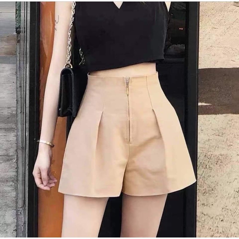 Must Premium Nice Shorts High Waistband Middle Buckle Versatile - Image 3