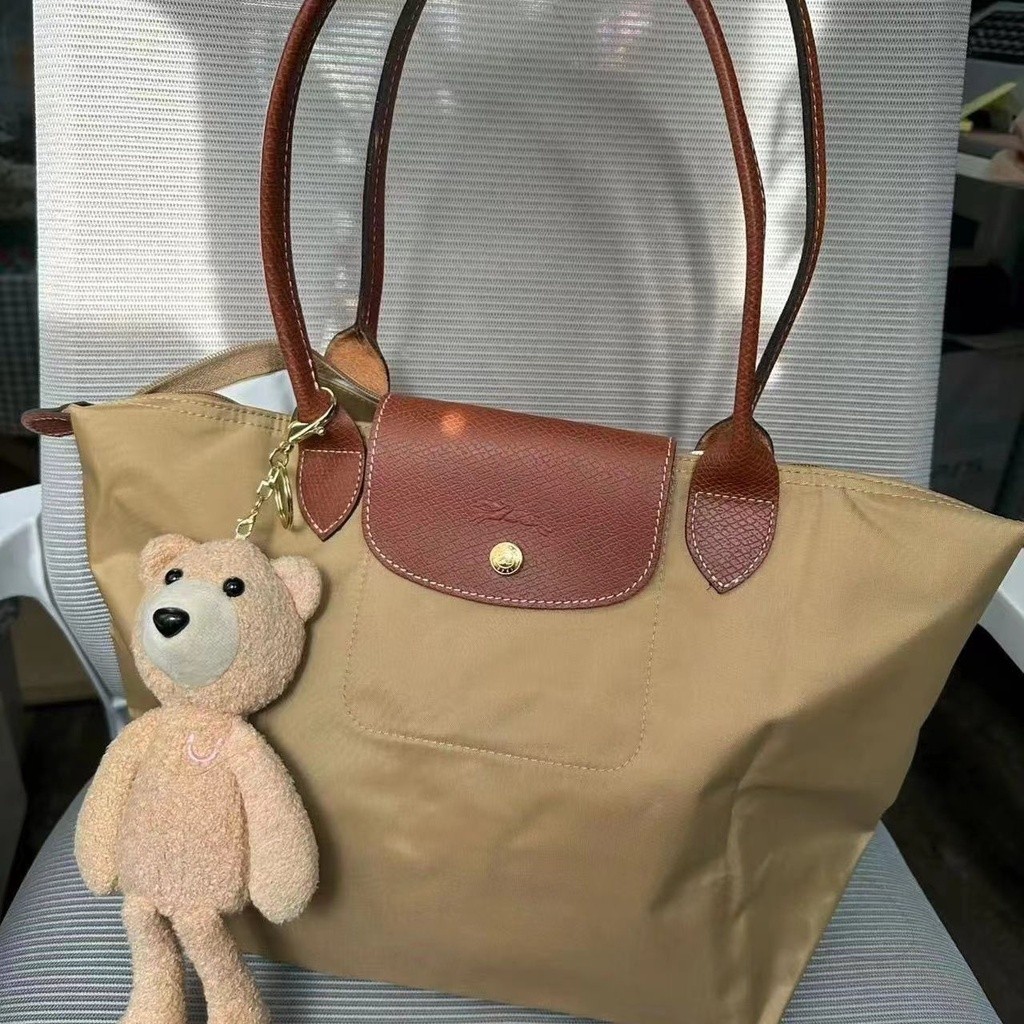 Accessory Casual French War horse leather women's bag long handle single shoulder handbag waterproof nylon travel dum... - Image 5