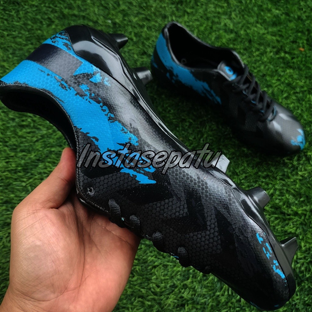 Gym Comfort Inferno black Gray blue Soccer Shoes Sport Breathable - Image 3