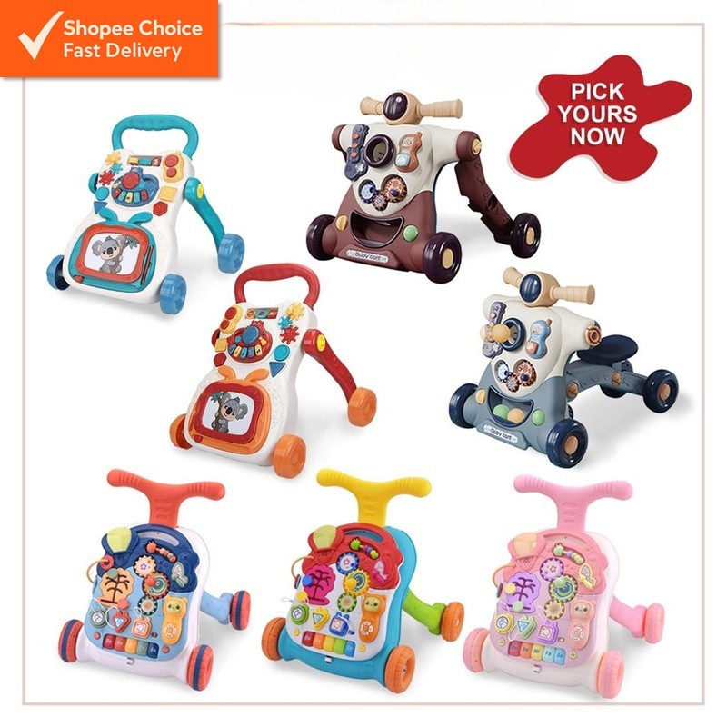 Melody Steps Musical Baby Walker - Learning Push Walker with Fun Music & Support for Toddlers, Safe & Engaging