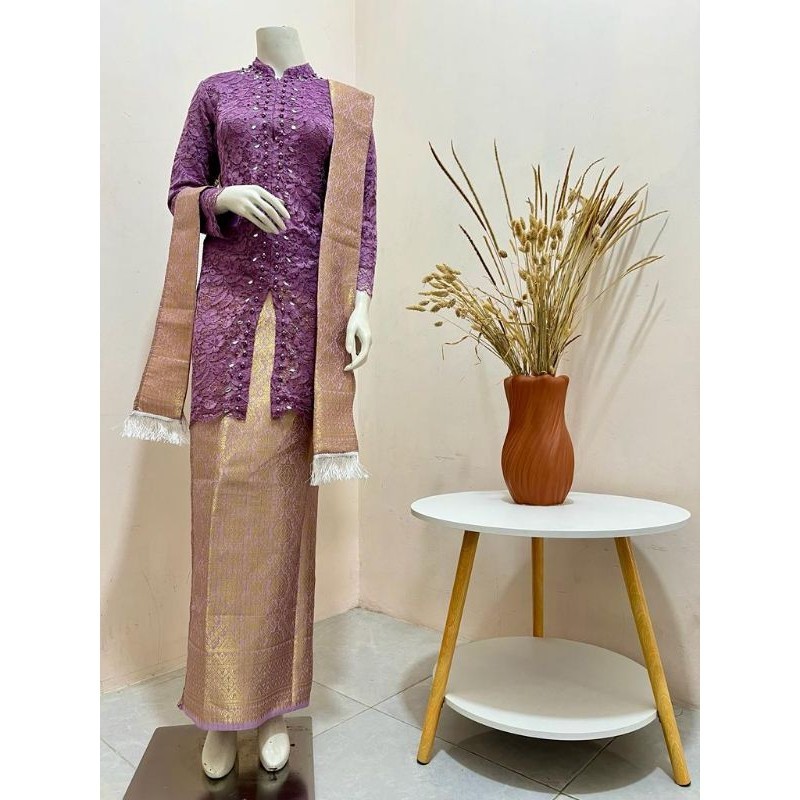 Have Must Luxury Complete KEBAYA SET/Sequin Tille SET/ SONGKET MODERN Beautiful Elegant Purpose - Image 5