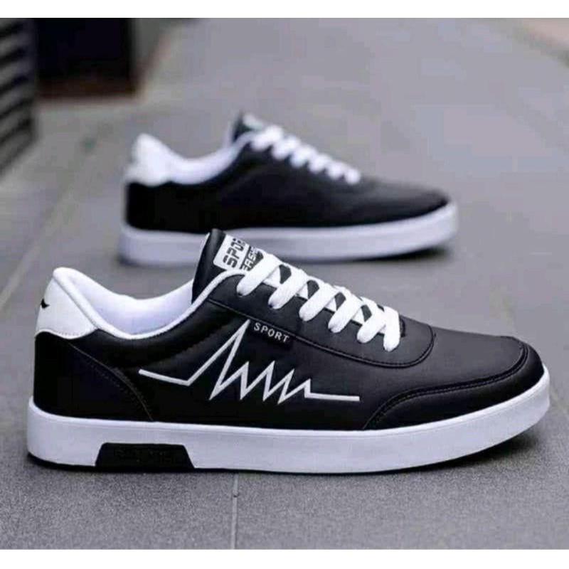 Versatile Durable sneckers trend terlaris motif garis jigjak ase 02 Multi Reliable - Image 4