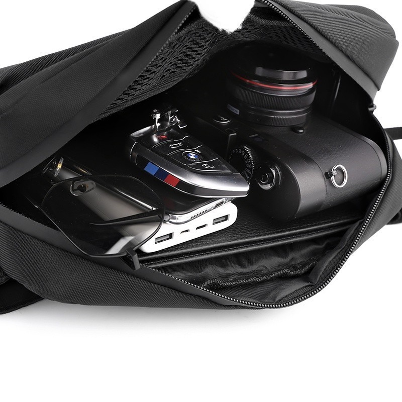 Travel Chic LABER LEE Waist Bag Men Multifunctional Chest Oxford Waterproof Sling Style - Image 2