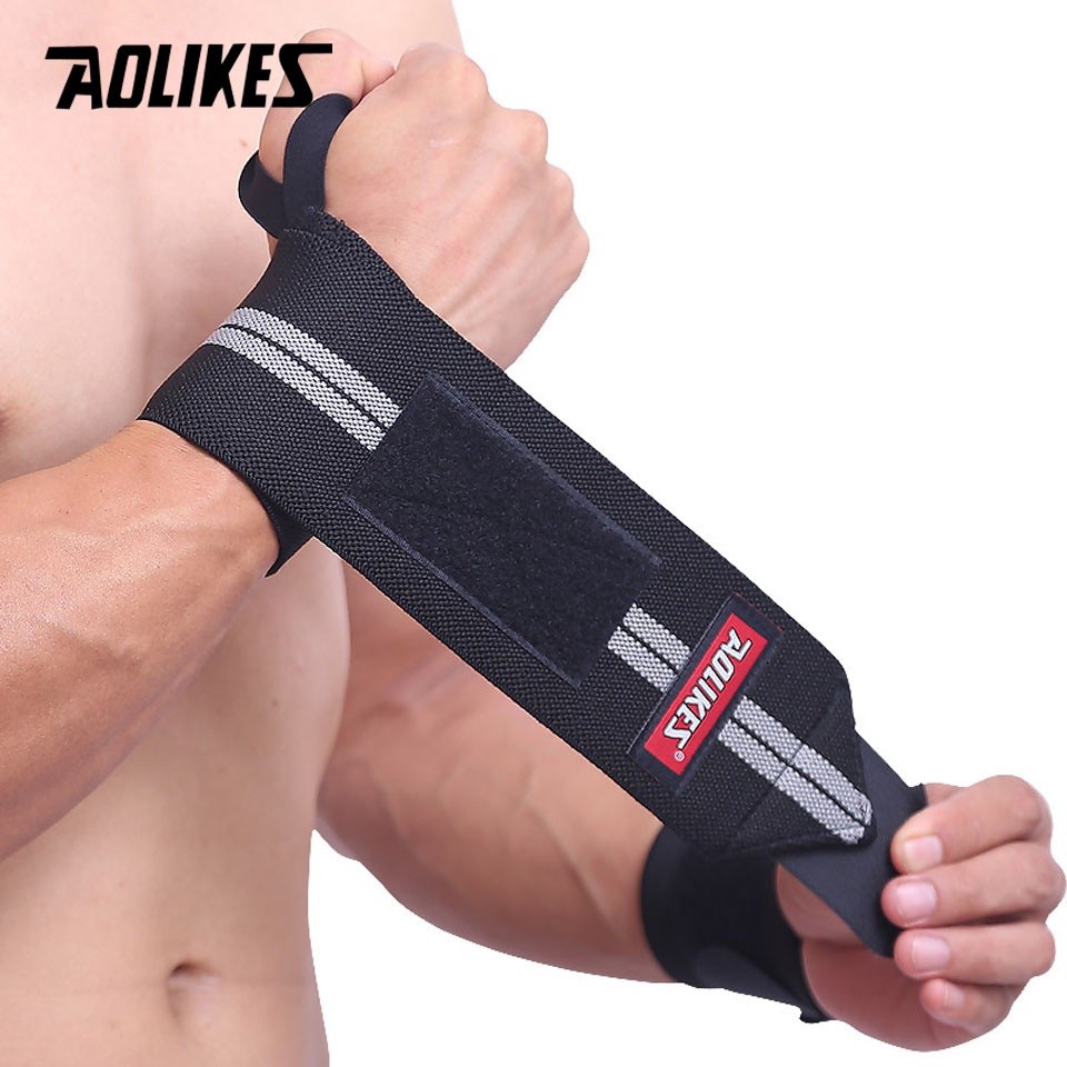 Daily Accessory AOLIKES Bar Grip Barbell Straps Wraps Hand Wrap Gym Weightlifting Wrist Training Weight Lifting Glove... - Image 2
