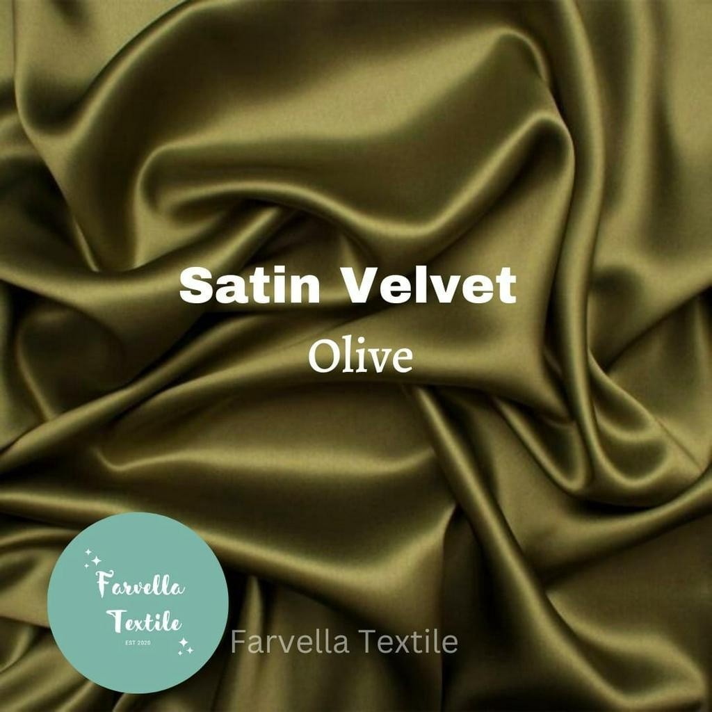 Purpose Multi BAHAN KAIN PER 1 Meter Satin Velvet Premium untuk GAMISDRESSBRIDESMAIDSKEBAYA WARNA BOLD&VIBRANT Essent... - Image 5