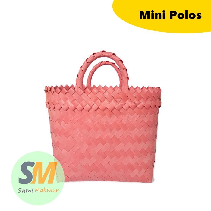Chic Daily Plain Mini Plastic Woven Bag/Tote Bag Hampers Birthday Parcel Souvenir Snack Fashion Style - Image 2