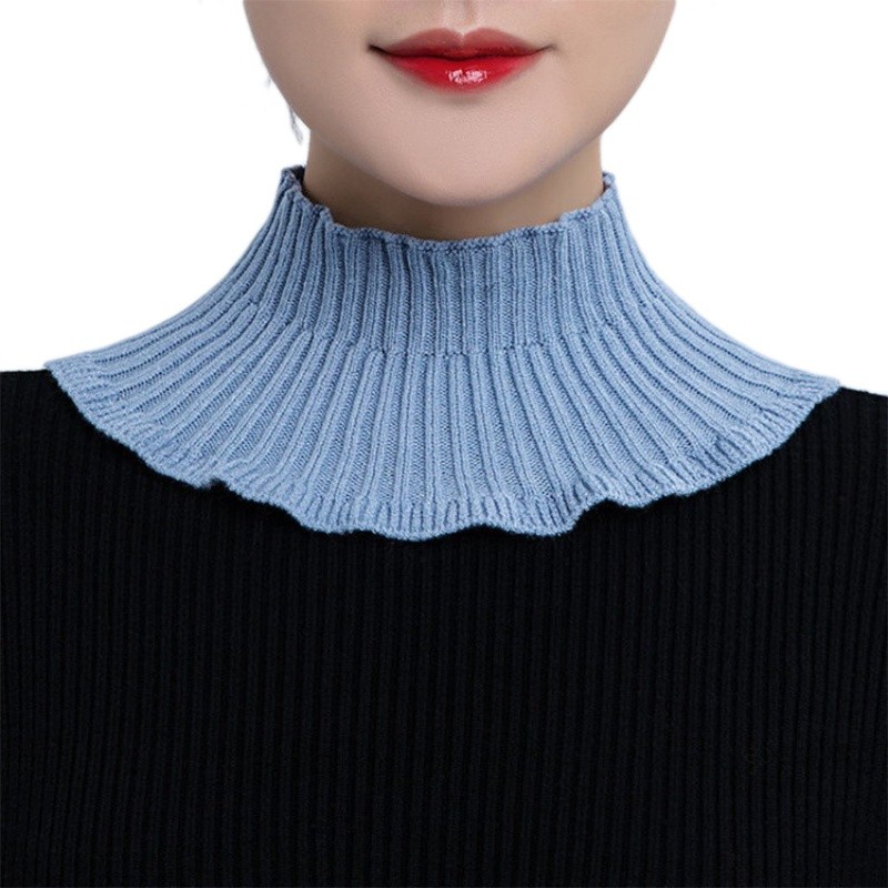 Versatile Essential HAN Women Faux Turtleneck Dickey Collar Half Top Mock Sweater Blouse Neck Cover Multi - Image 3