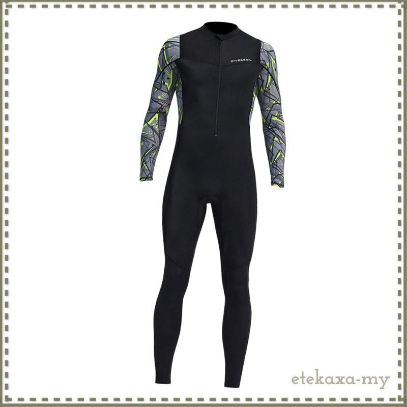 Versatile Purpose Super Stretch Neoprene Wetsuit Front Zip Full Body Diving Suit One Piece Men-Snorkeling Scuba Multi - Image 2