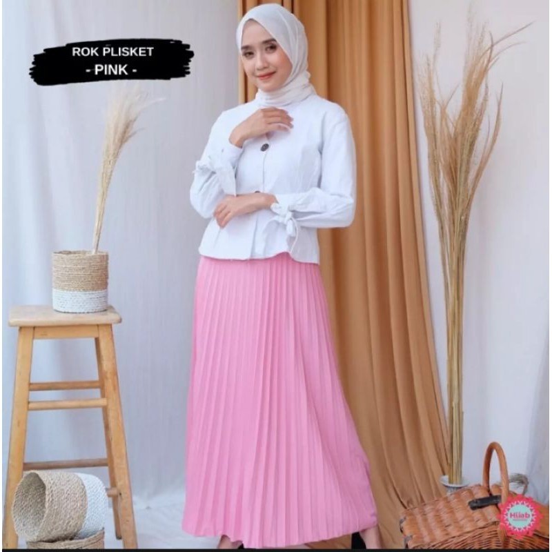 Reliable Durable Lilac jumbo mayung pleated skirt plisket - Image 2